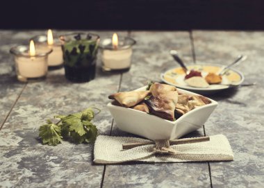 Gevrek samosas fırında yapılan