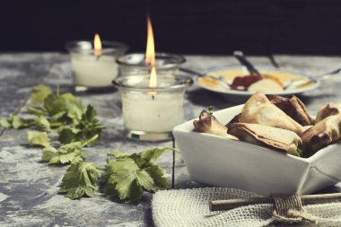 Gevrek samosas fırında yapılan