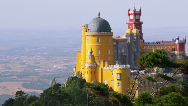 Pena Παλάτι Στη Sintra — Αρχείο Βίντεο