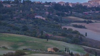 pienza üzerinde akşam video