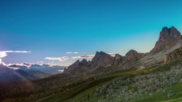 Serata nelle dolomiti — Video Stock