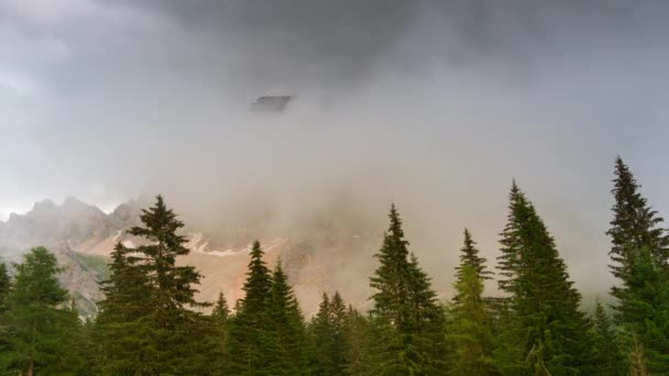 Туман Облака Горах — стоковое видео
