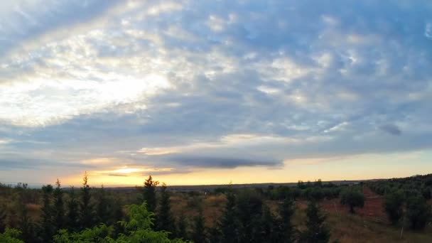 Video Van Zonsopgang Wolken — Stockvideo