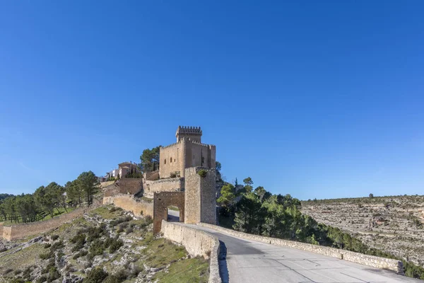 Alarcon Castelo Aldeia Província Cuenca Espanha Dia Ensolarado Inverno — Fotografia de Stock