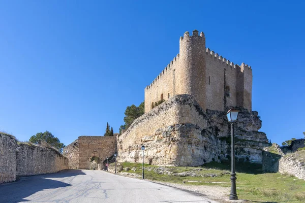 Alarcon Castelo Aldeia Província Cuenca Espanha Dia Ensolarado Inverno — Fotografia de Stock