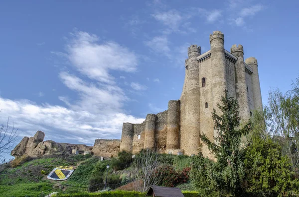 Castillo Del Pueblo Valencia Don Juan Provincia León España Día —  Fotos de Stock