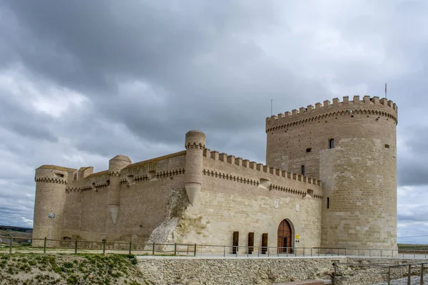 Château Arevalo Avila Espagne Par Une Journée Nuageuse — Photo