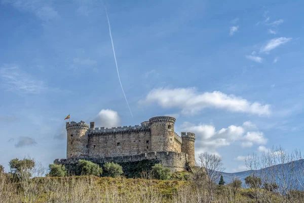 Burg Von Mombeltran Avila Spanien Einem Sonnigen Tag — Stockfoto