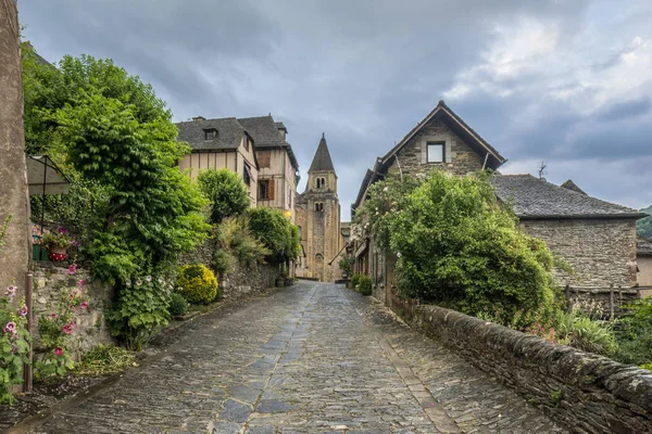 Conques Midi Pyrenees France June 2015 View Medieval Village Conques — Stock Photo, Image