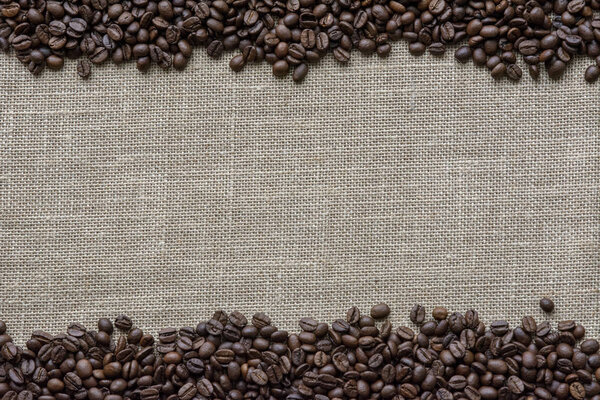 frame made with coffee beans