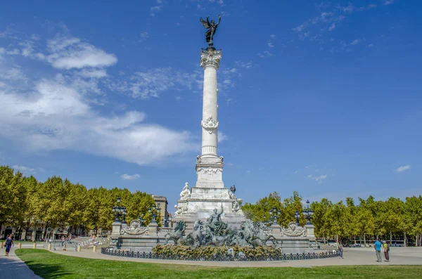 Bordeaux Frankreich September 2014 Monument Aux Girondins Auf Dem Quinconces — Stockfoto