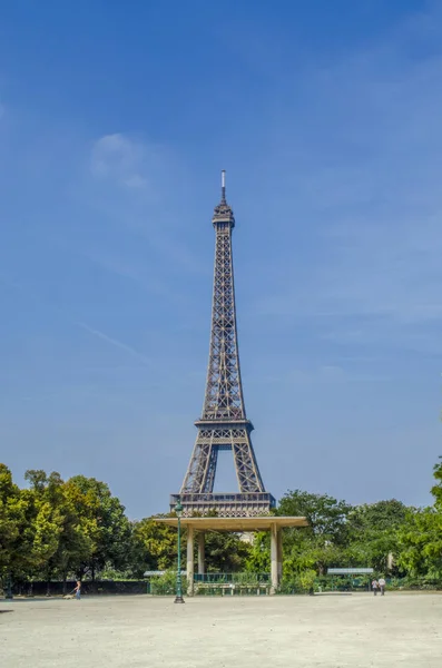 Parijs Frankrijk September 2014 Eiffeltoren Parijs Frankrijk Een Mooie Zomerdag — Stockfoto