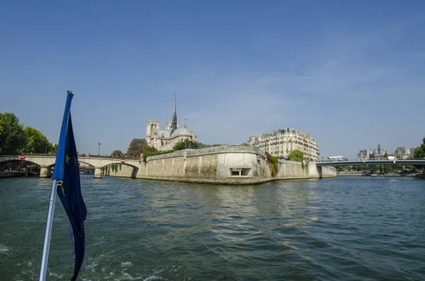 Parijs Frankrijk September 2014 Uitzicht Kathedraal Van Notre Dame Paris — Stockfoto