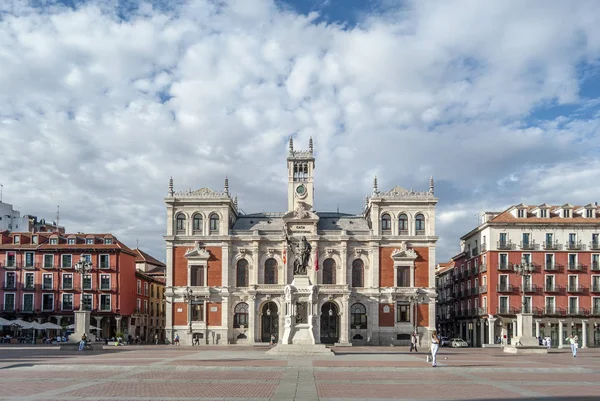 Valladolid, İspanya, Ekim 2010: Town Hall şehir Valladolid, İspanya ana meydanda yer alır. 