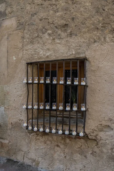 เพดราซา เซโกเว สเปน กรกฎาคม 2015 การเฉล มฉลองค นของเท ยนในหม านเพดราซา — ภาพถ่ายสต็อก