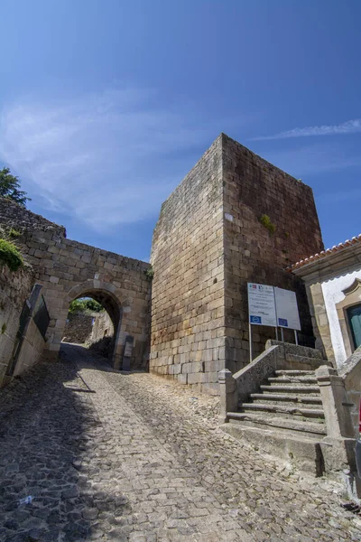 Pinhel Португалія Червень 2017 Ворота Стінкою Корпусу Pinhel Замок Районі — стокове фото
