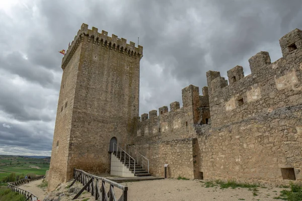 Penaranda Duero Burgos Spanyolország Április 2015 Torony Vár Penaranda Duero — Stock Fotó