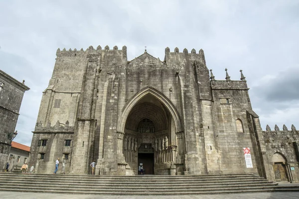 Tui Pontevedra Galice Juillet 2015 Façade Cathédrale Sainte Marie Tui — Photo