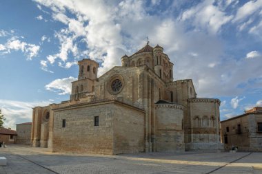  Toro, Zamora, İspanya Ağustos 2015: Colegiata de Santa Mara la Belediye Başkanı de Toro Zamora il Romanesk kilise olan