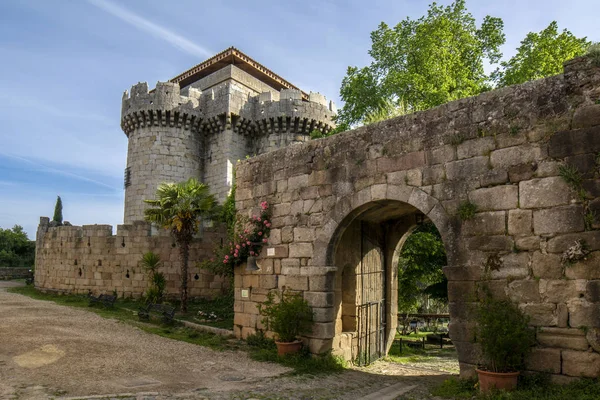 Granadilla Caceres Espagne Avril 2015 Ancien Château Granadilla Village Abandonné — Photo