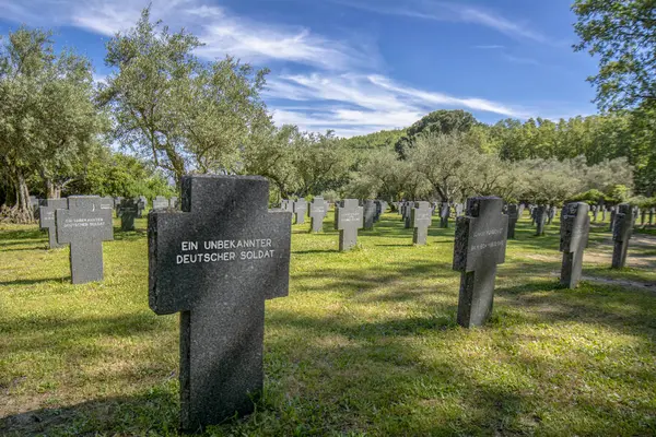 Cuacos Yuste Caceres Spagna Aprile 2015 Cimitero Militare Situato Vicino — Foto Stock