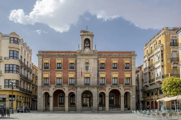 Zamora Spanien Augusti 2018 Fasad Rådhuset Torget Borgmästare Zamora — Stockfoto