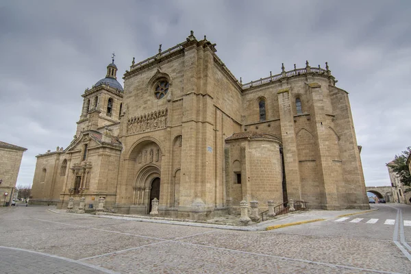 Ciudad Rodrigo Salamanca Spanje September 2016 Uitzicht Kleine Kathedraal Van — Stockfoto