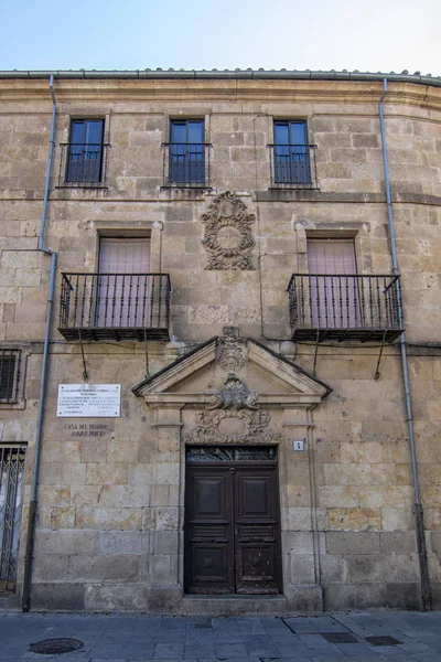 Salamanca Espanha Setembro 2018 Casa Del Regidor Ovalle Prieto Rua — Fotografia de Stock