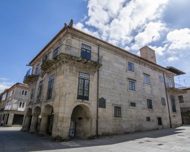 Pontevedra, Galiçya, İspanya; Eylül 2018: Garca Florez bina Pontevedra Müzesi bir parçasıdır,