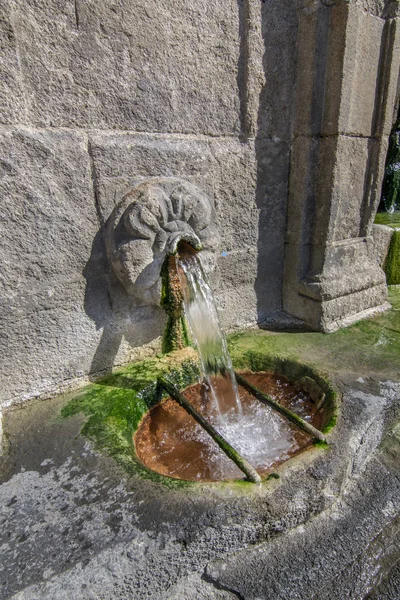 Detalhe Fonte Burgas Água Termal Quente Medicinal Cidade Ourense — Fotografia de Stock