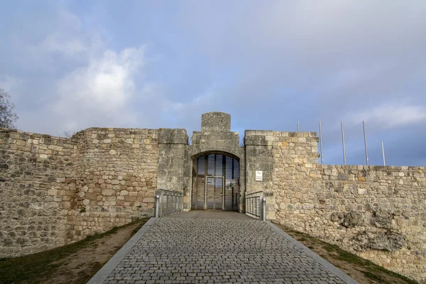 Ingången Till Medeltida Slottets Väggar Burgos Spanien — Stockfoto