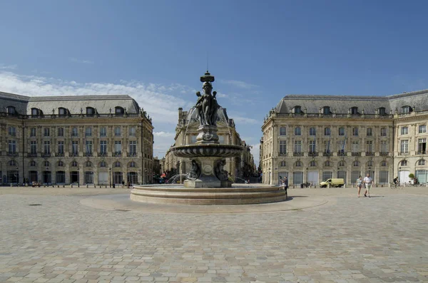 Bordeaux Akwitania Francja Wrzesień 2014 Place Bourse Jest Jednym Najczęściej — Zdjęcie stockowe