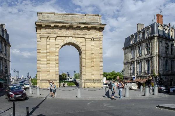 Bordeaux Aquitaine France September 2014 Blick Auf Die Porte Bourgogne — Stockfoto