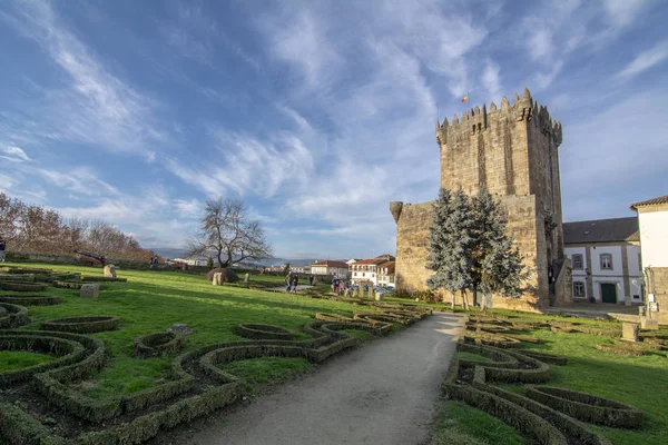 Chaves Portugal Diciembre 2015 Castillo Medieval Chaves Día Nublado — Foto de Stock