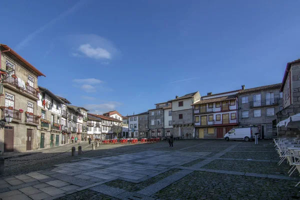 Guimaraes Portugal Diciembre 2015 Edificios Medievales Plaza Santiago También Conocida —  Fotos de Stock