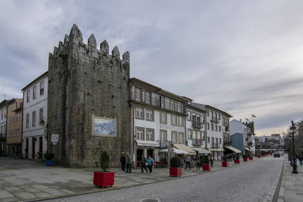 Ponte Lima Portugalsko Prosinec 2015 Pohled Středověké Věže Staré Vězení — Stock fotografie