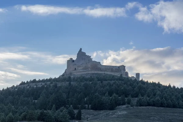 Ruinen Der Mittelalterlichen Burg Von Castrojeriz Provinz Burgos Spanien — Stockfoto