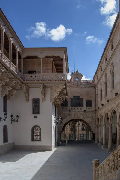 Courtyard Salina Palace University City Salamanca — Stock Photo, Image