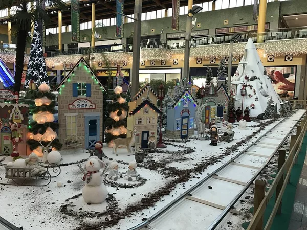 Вальядолид Испания Декабрь 2017 Рождественские Украшения Торговом Центре Вальядолида — стоковое фото