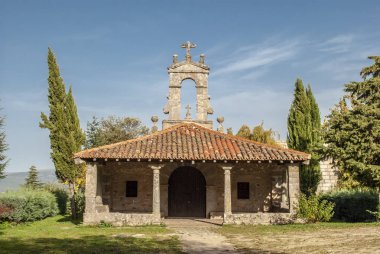 San Blas Hermitage, köy La Alberca, Salamanca cephe görünümü
