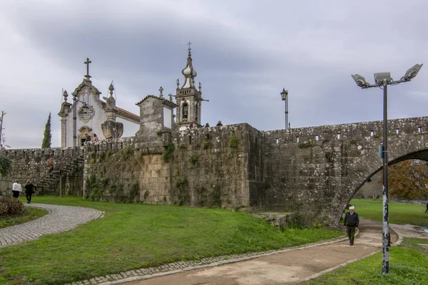 Ponte Lima Portugália 2015 December Santo Antonio Barokk Templom Római — Stock Fotó