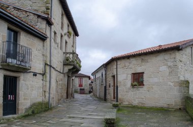 Allariz, Toledo, İspanya; Kasım 2014: Allariz eski Merkezi dar sokakta