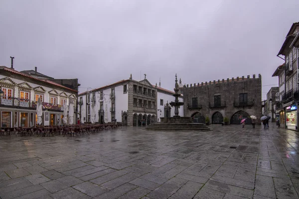 Viana Castelo Πορτογαλία Ιανουάριος 2016 Πλατεία Της Πόλης Της Viana — Φωτογραφία Αρχείου