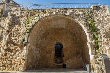 Salamanca, İspanya; Aralık 2018: Bir eski mezar odası veya Salamanca mağarada kalıntıları