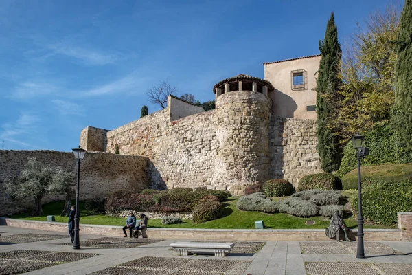 Salamanca Spagna Dicembre 2018 Resti Dell Antico Muro Della Città — Foto Stock