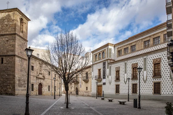 Salamanca Hiszpania Stycznia 2019 Placu San Boal Zabytkowym Centrum Salamanki — Zdjęcie stockowe