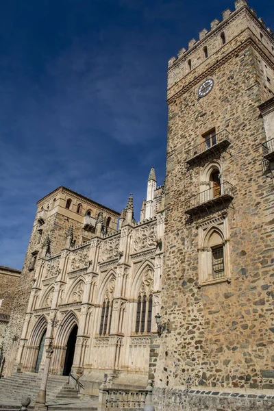 Koninklijk Klooster Van Santa Maria Guadalupe Provincie Cáceres Extremadura Spanje — Stockfoto