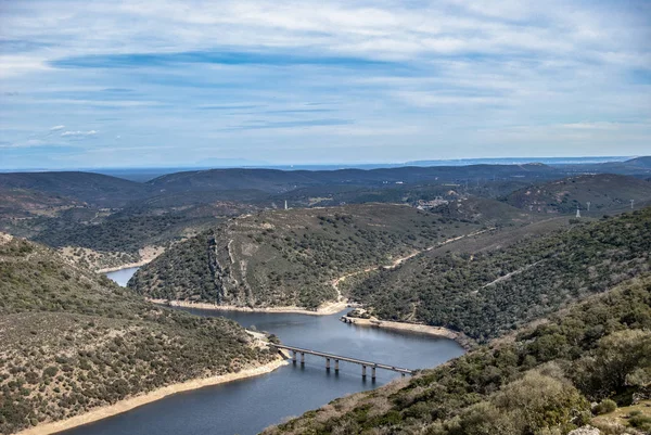 Река Тахо Общественном Природном Парке Монфраг Касерес Испания — стоковое фото