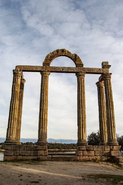 Romerska Ruiner Augustobriga Bohonal Ibor Provinsen Cáceres Extremadura Spanien — Stockfoto