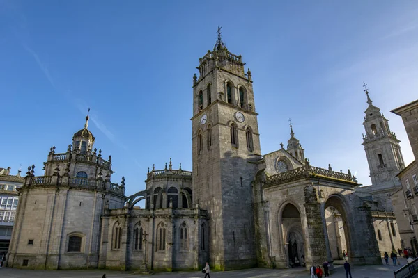 Lugo Galicia Spain April 2015 Tower Cathedral Santa Maria Temple — Stock Photo, Image